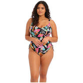 Elomi Tropical Falls Non Wired Swimsuit - Black/Multi